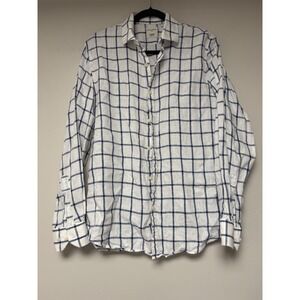 Baird Mcnutt Linen Slim Fit Murano Mens Dress Shirt Size L j‎ crew